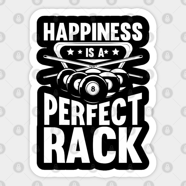 Happiness is a Perfect Rack Sticker by AngelBeez29